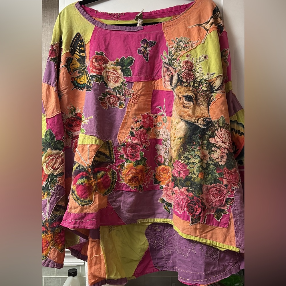 🦄 Magnolia Pearl Deer Patchwork Tunic! 🦄